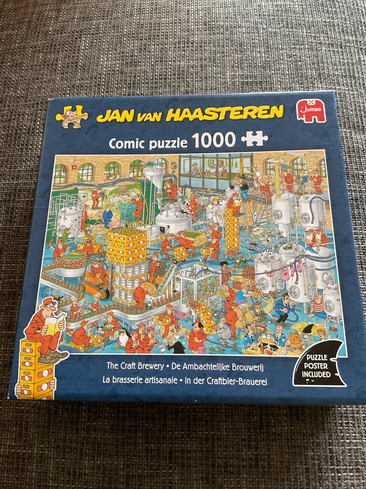 Jan van Haasteren Comic Puzzel - The Craft Brewery 1000 stuk, Ophalen, 500 t/m 1500 stukjes, Zo goed als nieuw, Legpuzzel