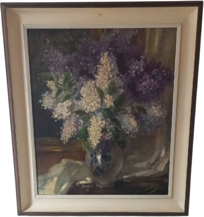 Anne Maillart "bloemenstilleven". 20ste eeuw., Ophalen, Bloemen