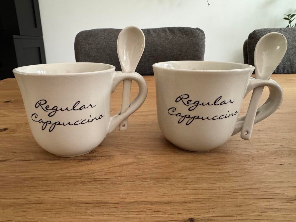 Rivièra Maison cappuccino mokken, Ophalen, Nieuw, Overige stijlen, Kop(pen) en/of Schotel(s)