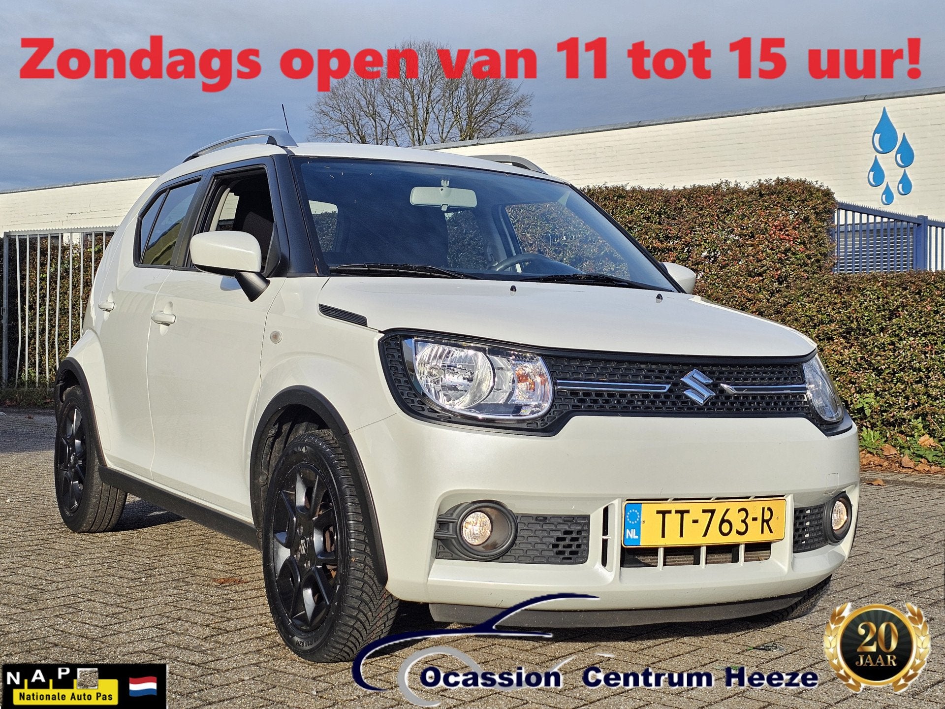 Suzuki Ignis 1.2 Select AUT! Camera! Navi! Apk 12-2026! VAN/, Stof, Gebruikt, 4 cilinders, Wit