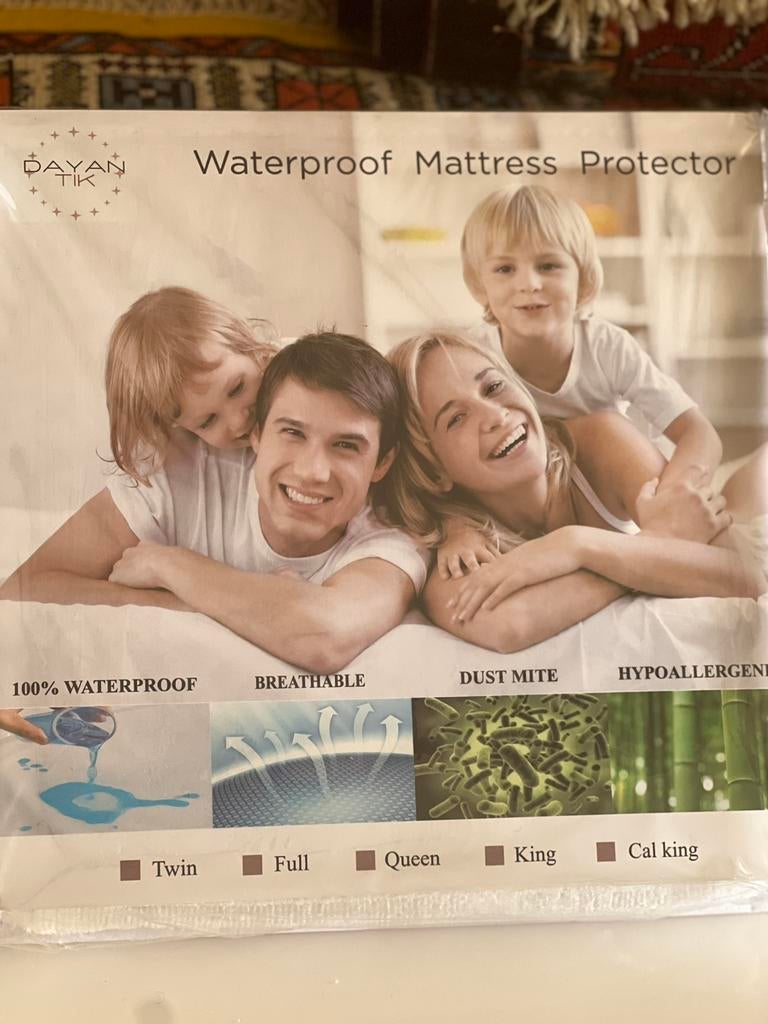 Waterdicht matrasbeschermer alle maten, Eenpersoons, Nieuw, Ophalen of Verzenden, Wit