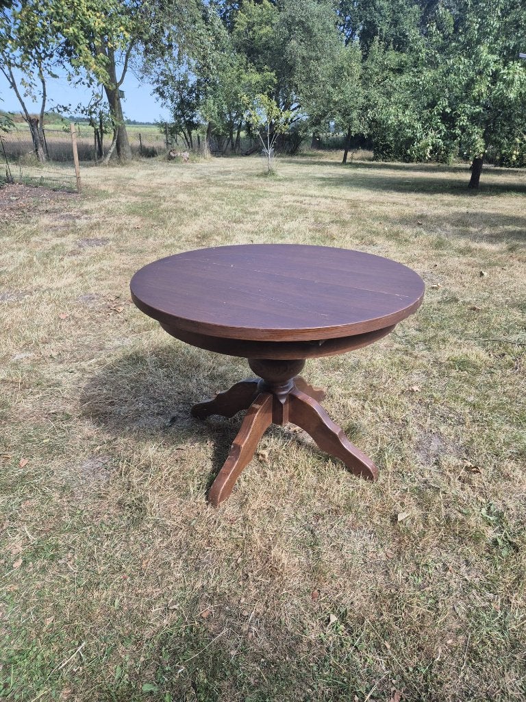 Ronde tafel, Ophalen, Gebruikt, Vier personen, 100 tot 150 cm
