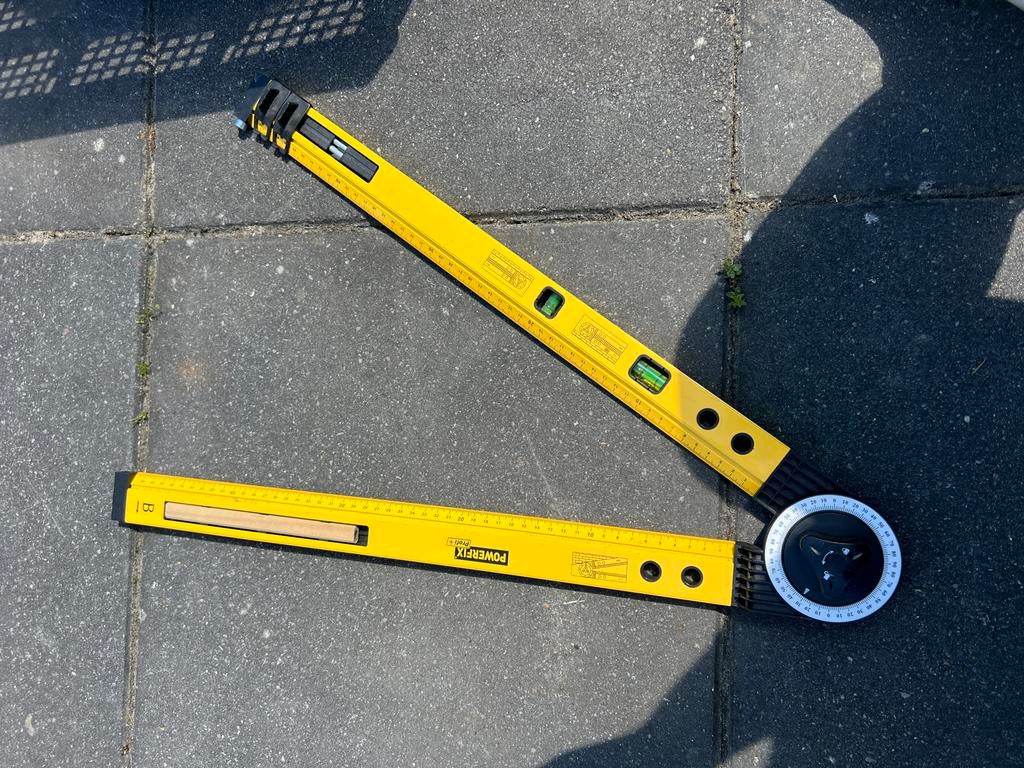 Powerfix Profi+ Zwaaihaak Hoekmeter met Waterpas, Doe-het-zelf en Verbouw, Ophalen of Verzenden, Zo goed als nieuw