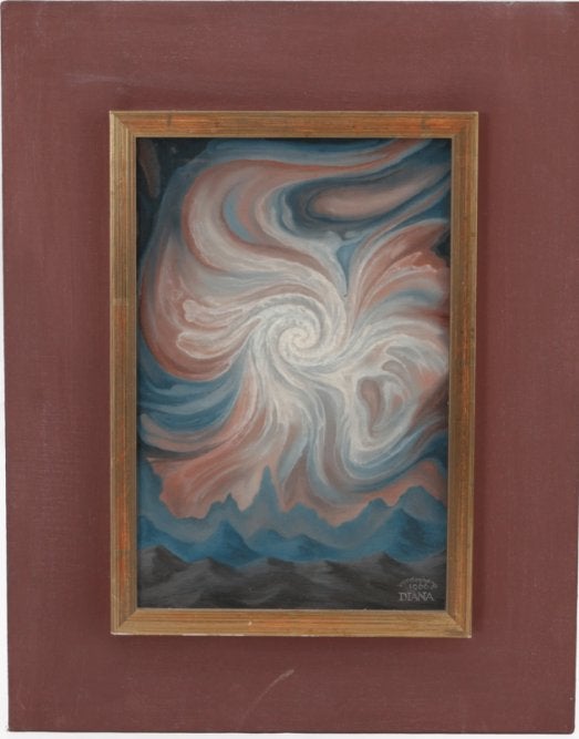 Angèle T Blomjous Vandenberg Olie paneel"M Realisme" Ges Ged, Abstract, Gesigneerd, Hout, Ophalen of Verzenden