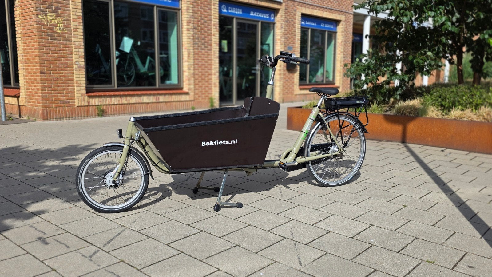 2dehands elektrische bakfiets met regentent, Overige merken, Gebruikt, Goederen, Huif
