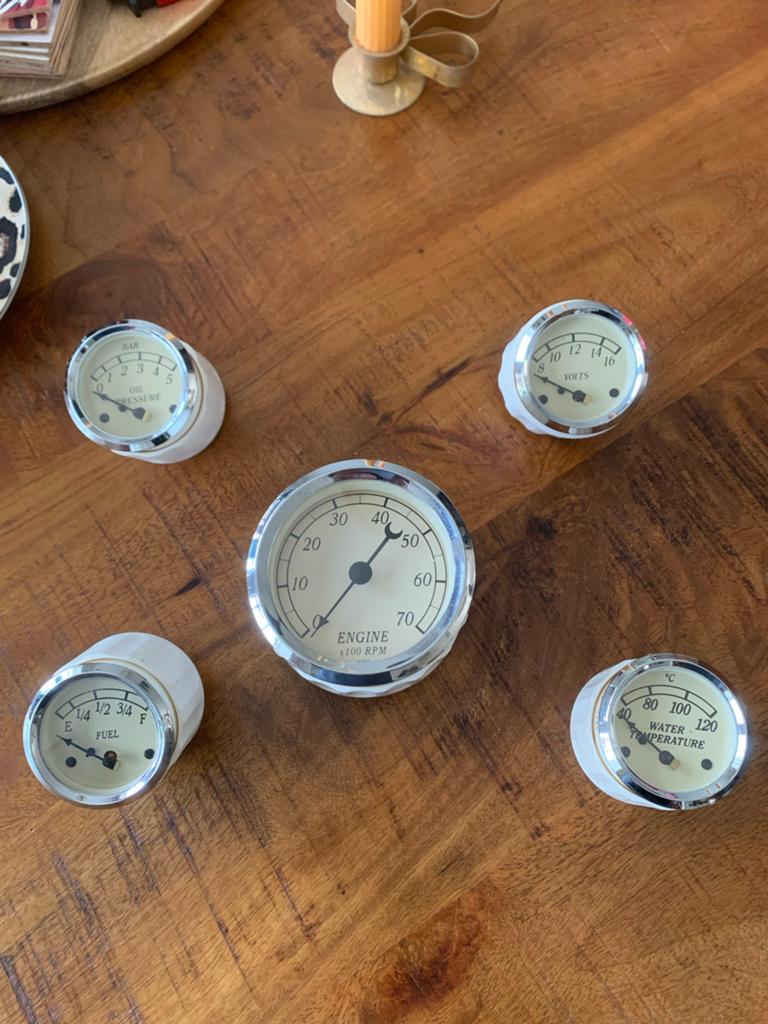 5 klassieke Haritage VDO meters voor boot of auto of boot, Ophalen of Verzenden, Gebruikt, Oldtimer onderdelen