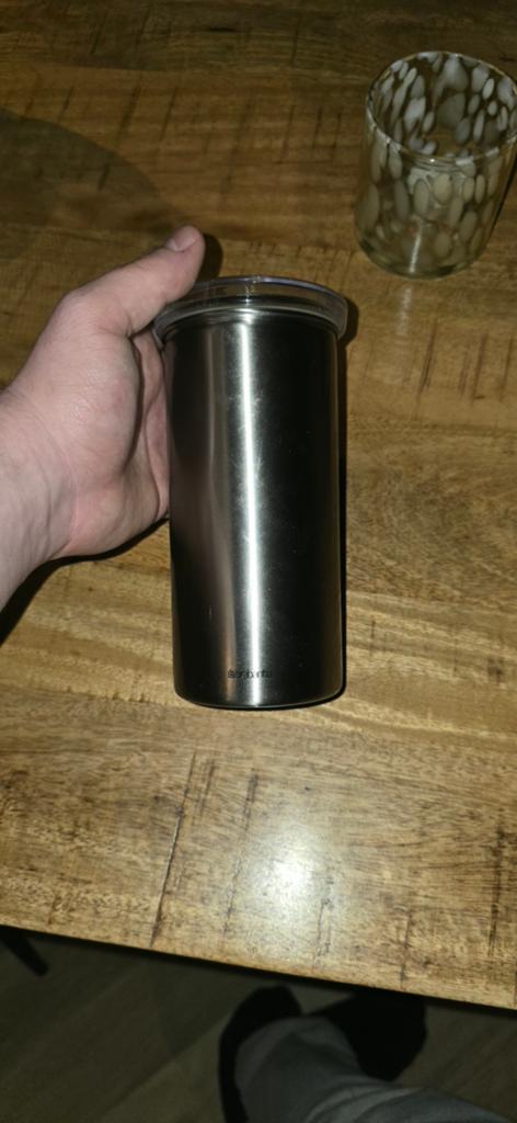 Brabantia RVS koffie-/voorraadcontainer, Overige typen, Overige merken, Ophalen of Verzenden, Zo goed als nieuw