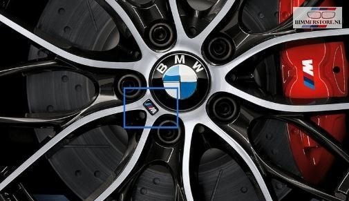 M Embleem velg sticker prijs per stuk BMW 36112228660 361122, -, Nieuw, Ophalen of Verzenden, -