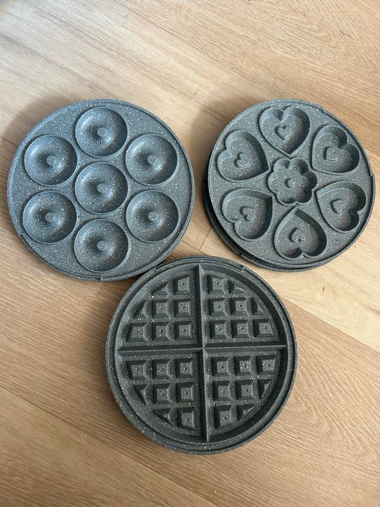 Cecotec Fun Gofrestone 3in1 Wafelijzer met Verwisselbare Pla, Witgoed en Apparatuur, Wafelijzers, Ophalen of Verzenden, Uitneembare platen