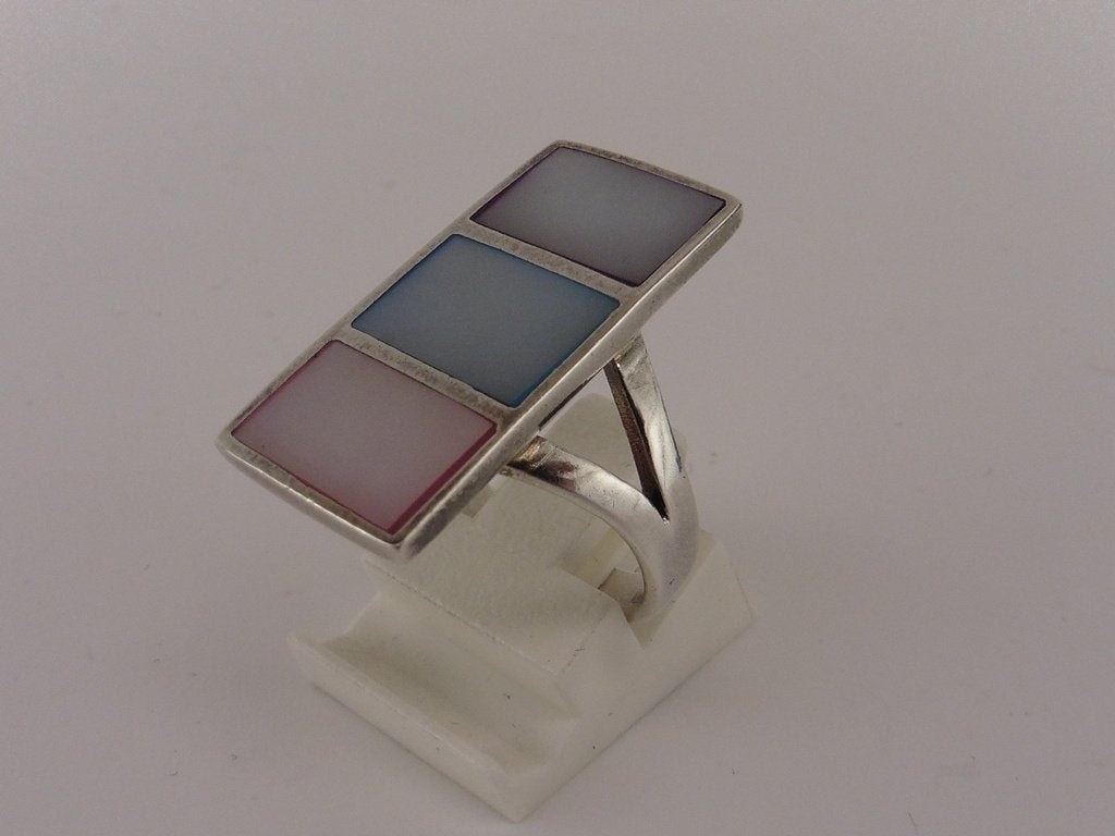 Zilveren damesring                                      Z173, Gebruikt, Overige kleuren, ., Ophalen of Verzenden