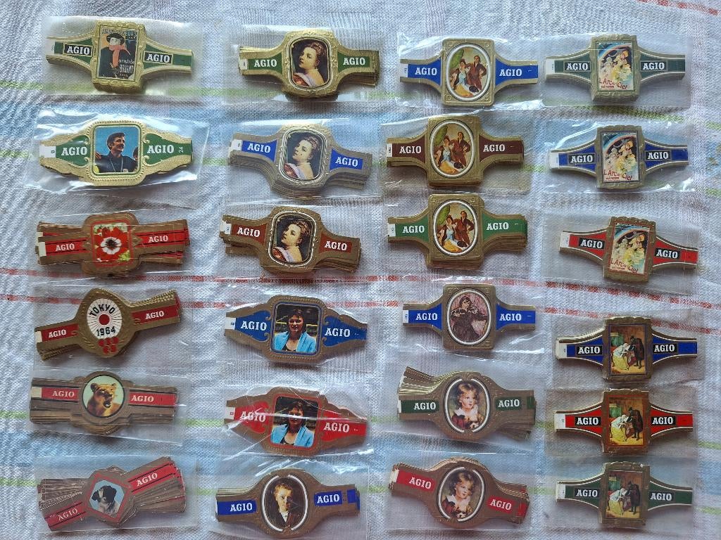 complete agio sigarenbandjes, Ophalen of Verzenden, Zo goed als nieuw, Sigarenbandjes