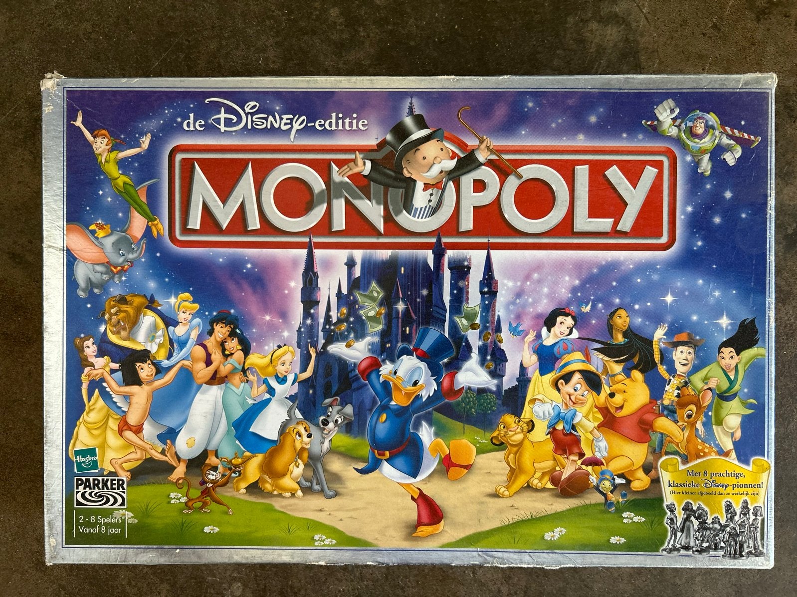 Monopoly Disney Editie - Compleet met Donald Duck, Hobby en Vrije tijd, Drie of vier spelers, Ophalen of Verzenden, Gebruikt