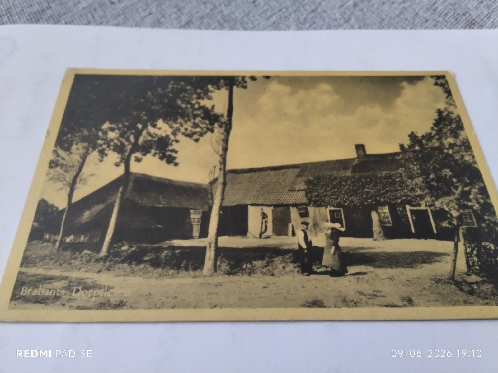 Oude ansichtkaart Brabants Dorpsleven 1922, Ophalen of Verzenden, 1920 tot 1940