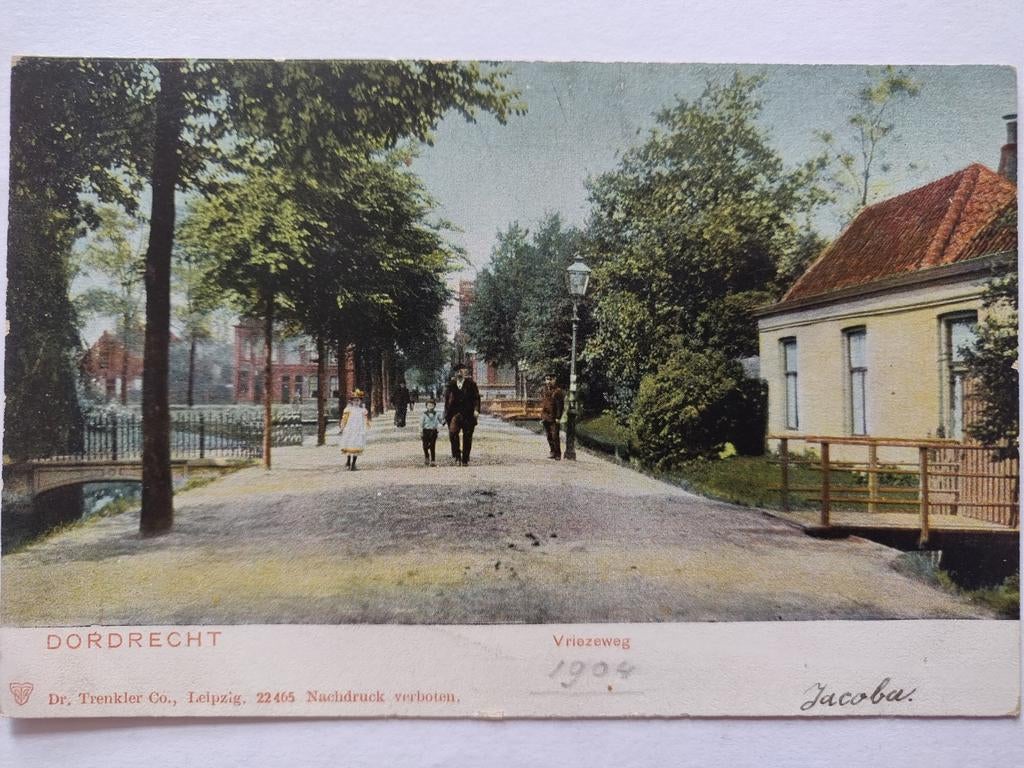 X1038 Dordt 1904 naar Numansdorp, Ophalen of Verzenden, Voor 1920, Noord-Holland