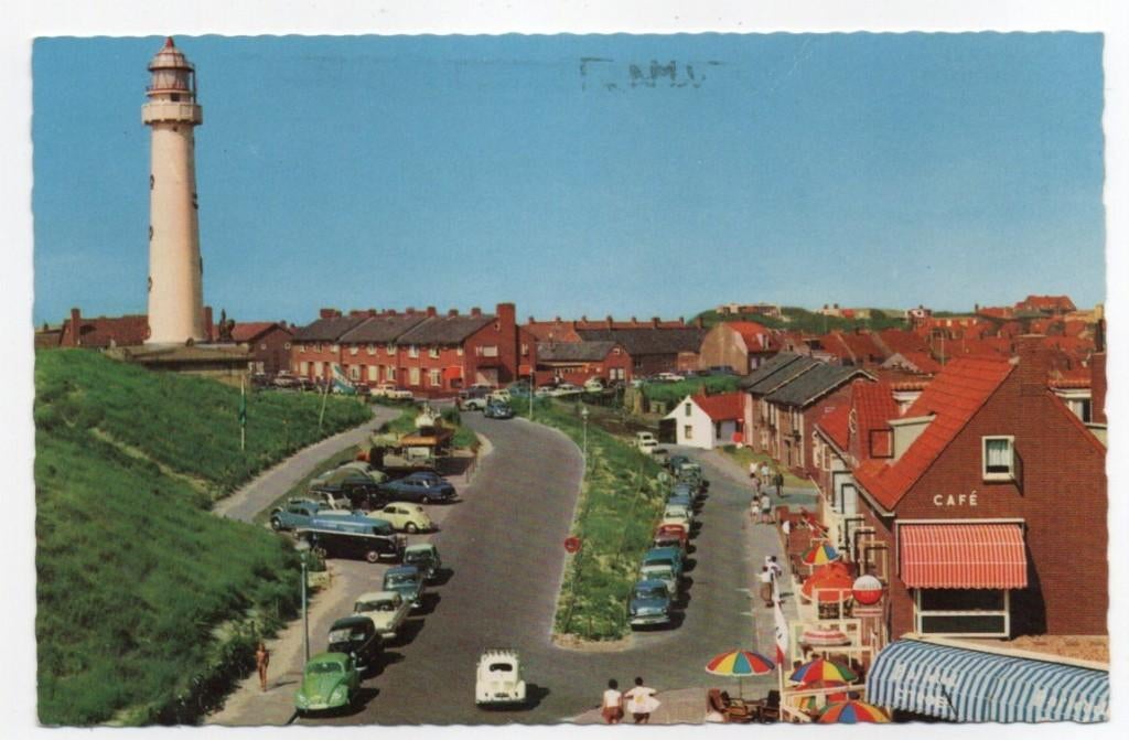 Egmond aan Zee Binnen Boulevard vuurtoren 1966, Ophalen, 1960 tot 1980, Gelopen, Noord-Holland