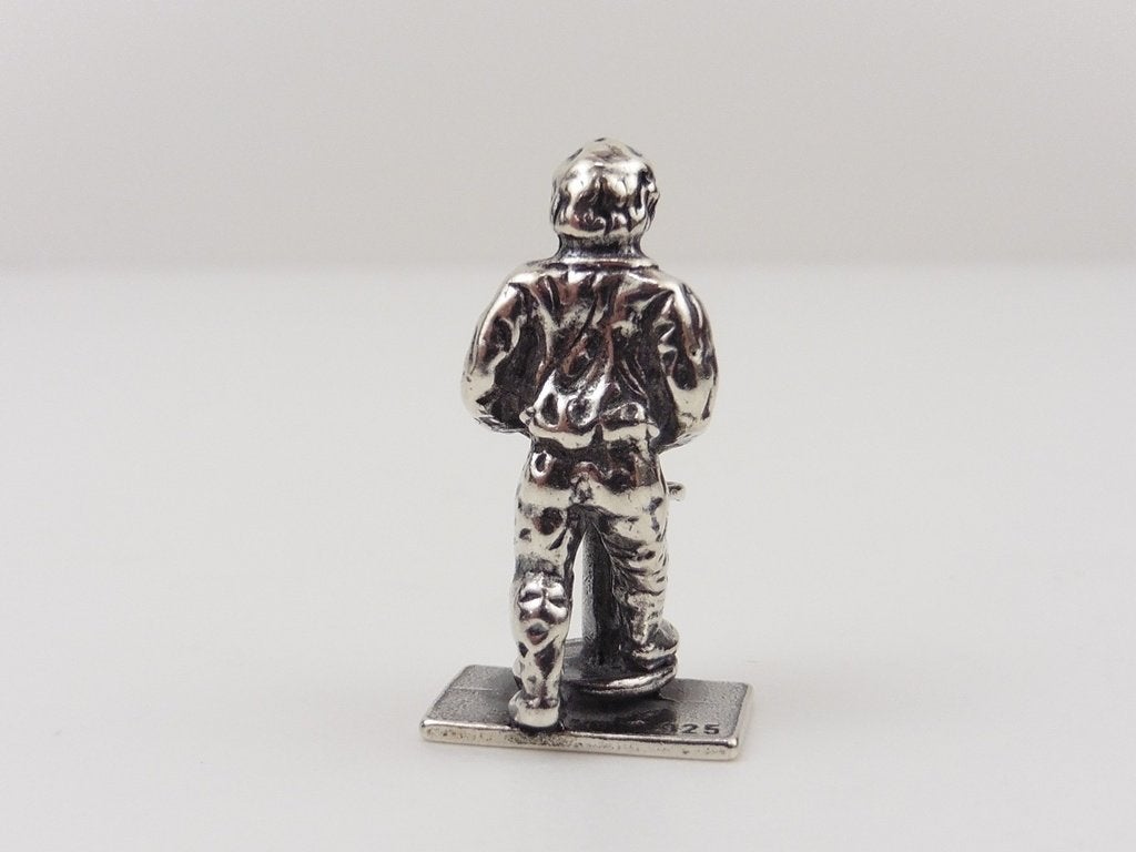 Zilveren miniatuur Pottenbakker                         Z158, Ophalen of Verzenden, Zilver