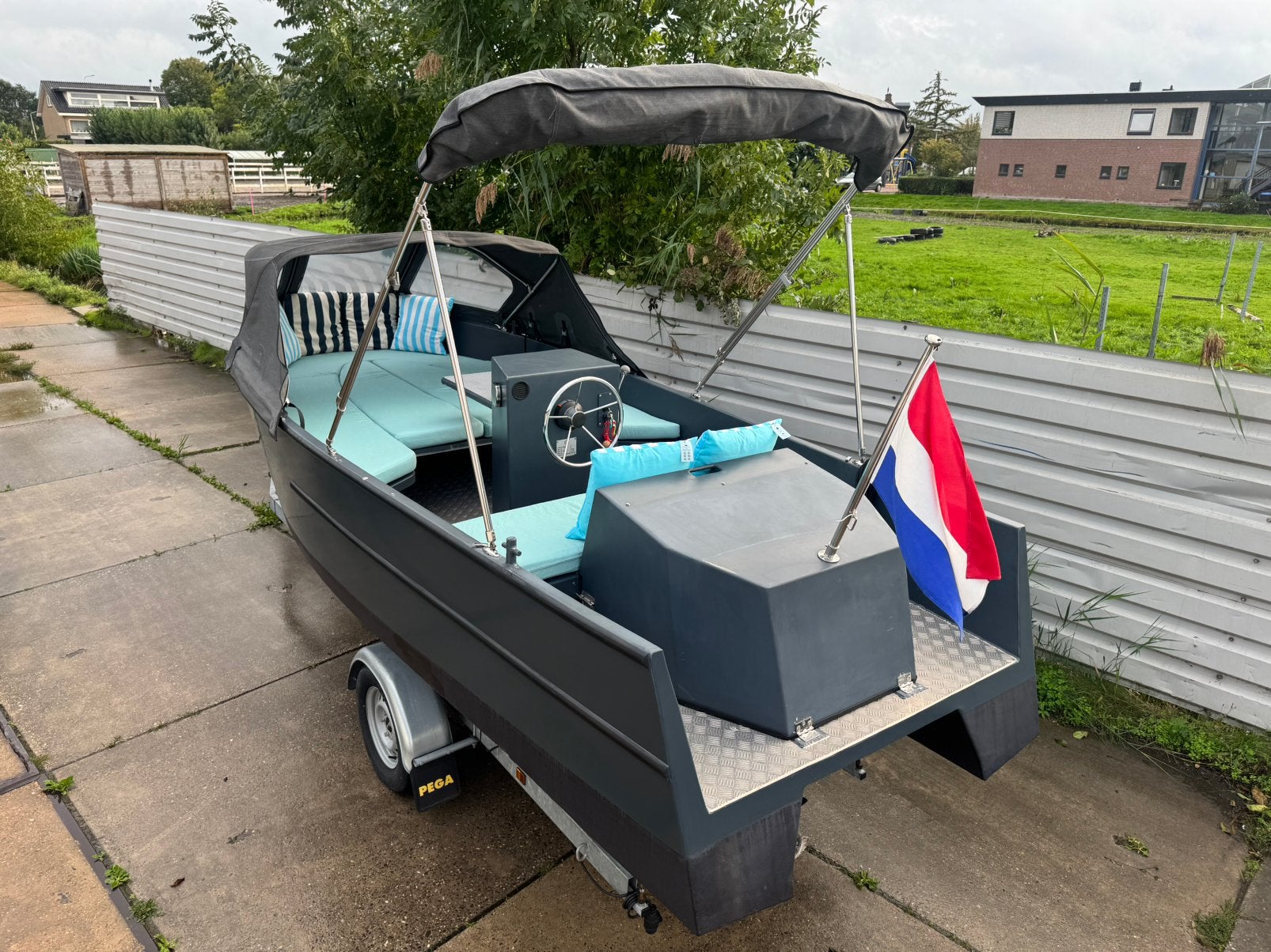 Te koop Aluminium Schlieker 520 tender + Yamaha 9.9pk 4-takt, Watersport en Boten, Tender, 1.90 meter, 10 pk, Zo goed als nieuw