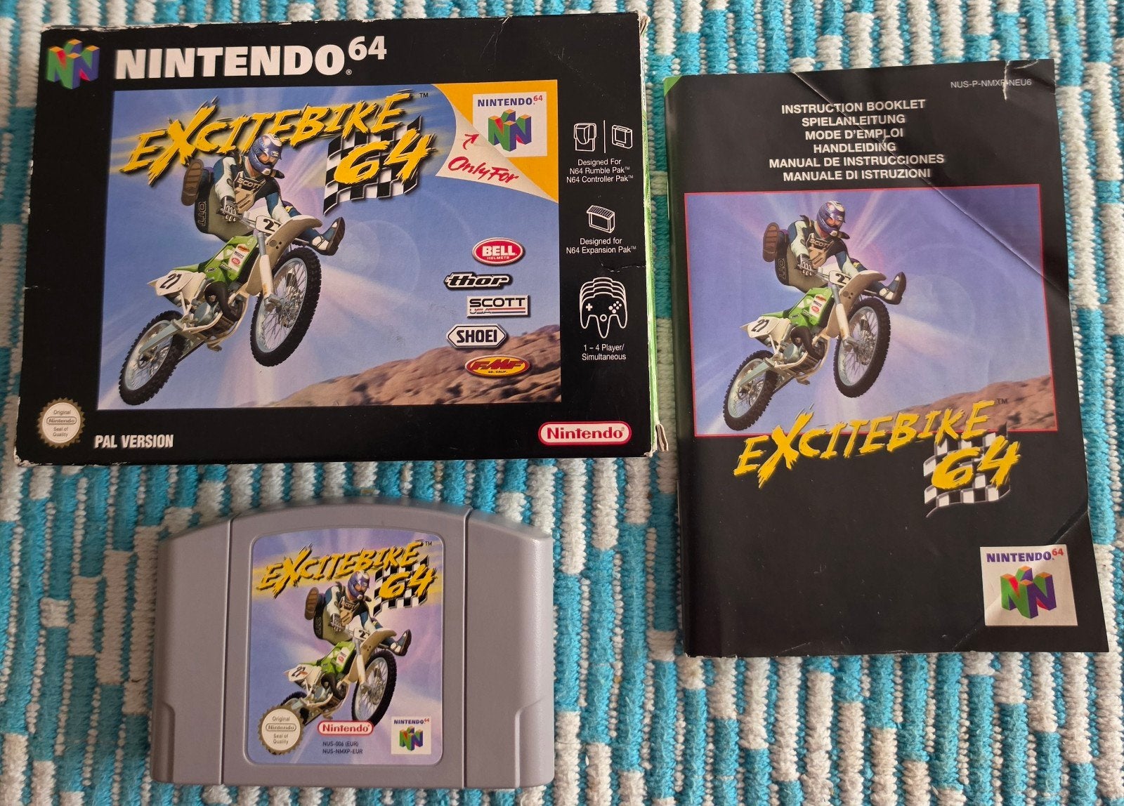 Excitebike 64 Nintendo 64 (N64) PAL Compleet met doos, Spelcomputers en Games, Games | Nintendo 64, Gebruikt, Racen en Vliegen