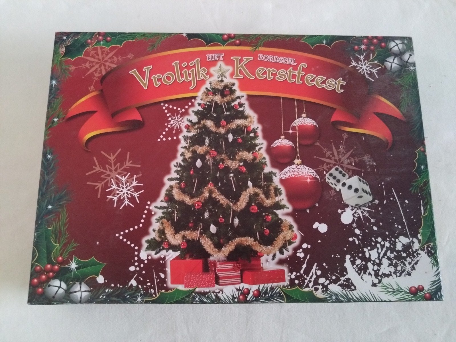 Het bordspel vrolijk Kerstfeest., Een of twee spelers, Ophalen of Verzenden, Gebruikt