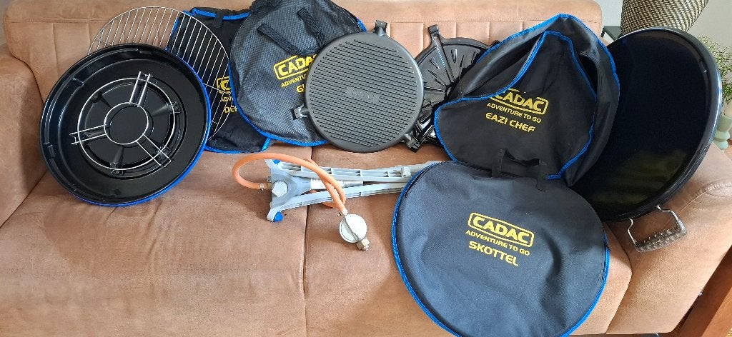Cadac Skottelbraai met veel accessoires, Ophalen of Verzenden, Zo goed als nieuw, Cadac