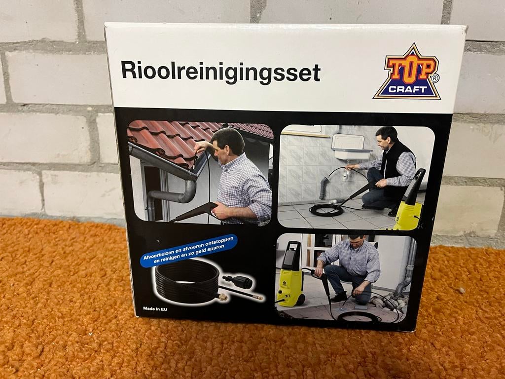 Rioolreinigingsset voor Topcraft hogedrukreiniger, Ophalen of Verzenden, Nieuw, Overige typen