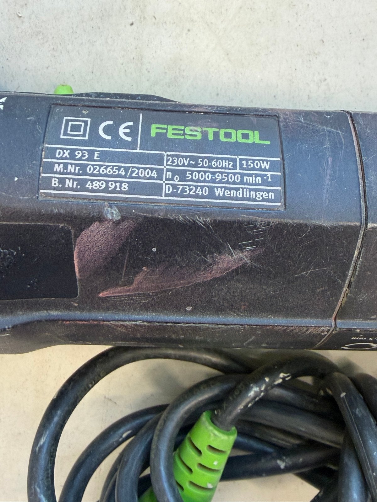 Festool DX 93 E Vlakschuurmachine - Gebruikt, Ophalen of Verzenden, Gebruikt, Minder dan 600 watt, Vlakschuurmachine