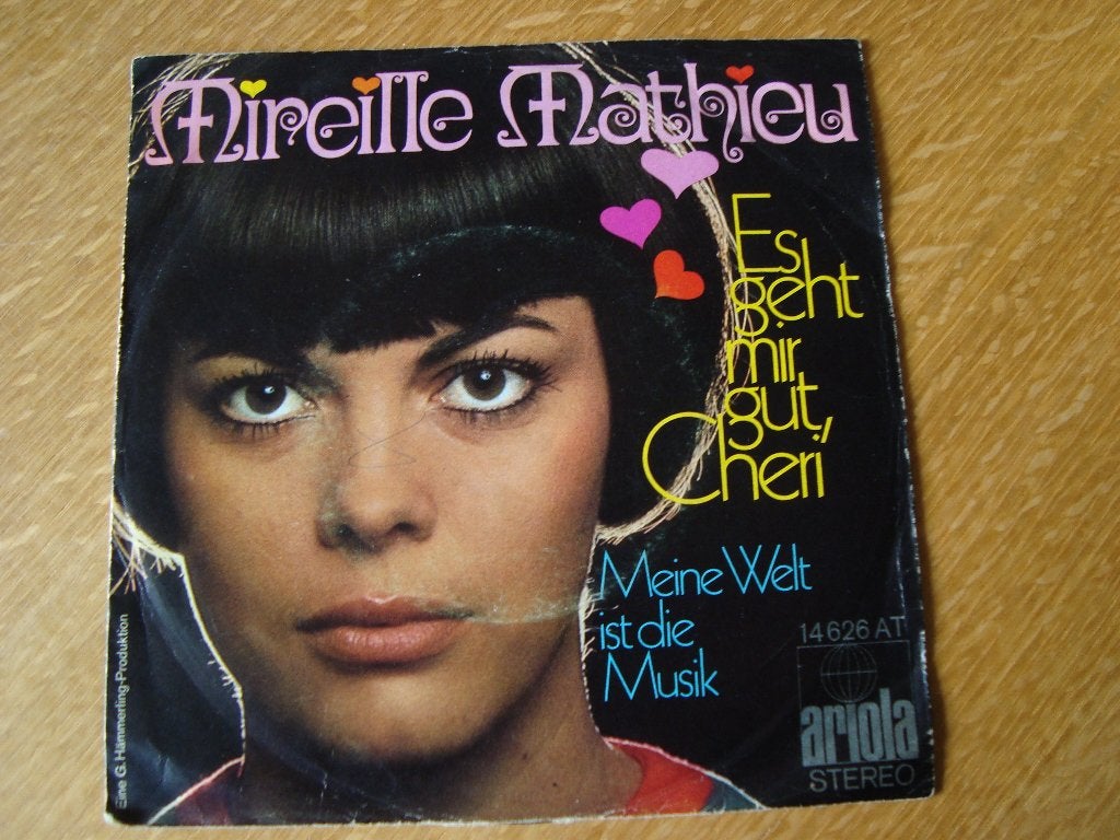 Mireille mathieu- es geht mir gut cheri, Ophalen of Verzenden, Zo goed als nieuw, Pop