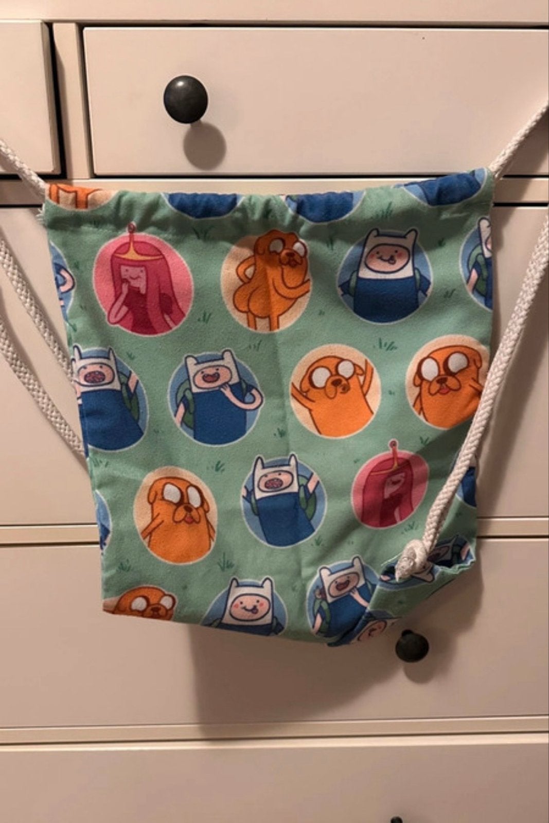 Adventure Time Tote Bag - Finn & Jake, Ophalen of Verzenden, Gebruikt, Groen, Shopper