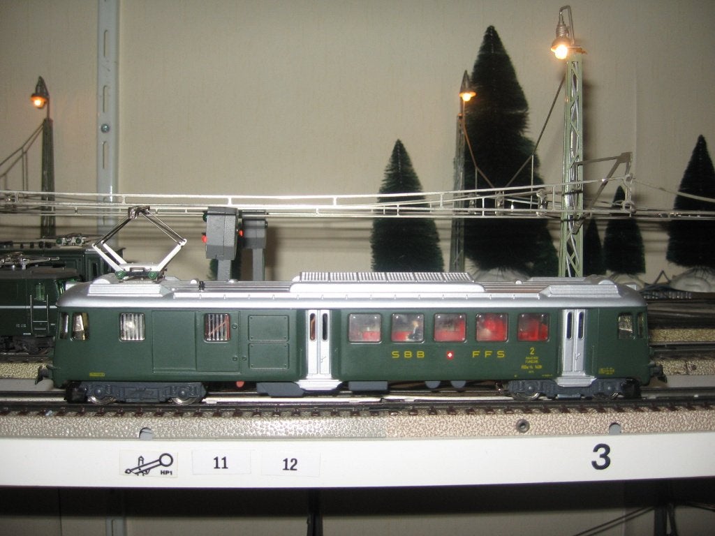 HAG 150 SBB zware klassieke motorwagen RBe 4/4 ovp ,Marklin, Wisselstroom, Locomotief, Ophalen of Verzenden, Zo goed als nieuw