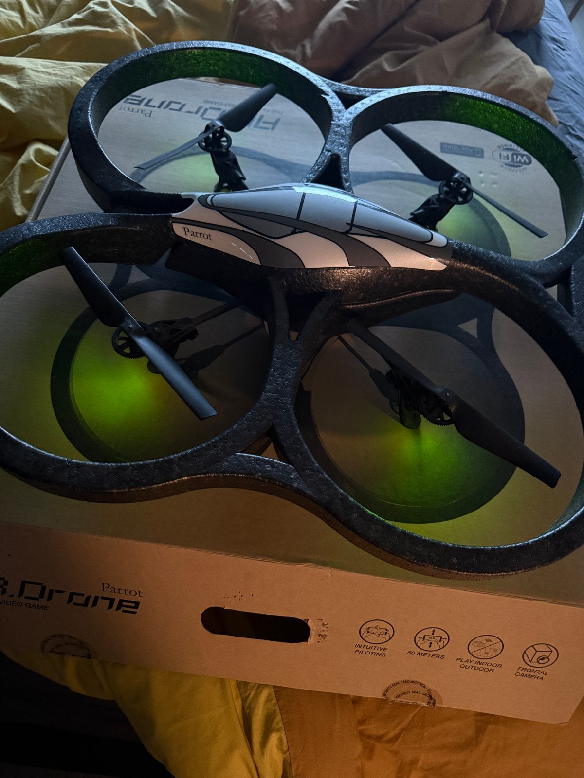 Parrot AR.Drone 2.0 Quadcopter met HD Camera, Audio, Tv en Foto, Drones, Gebruikt, Speelgoeddrone, Standaard kwaliteit, Parrot