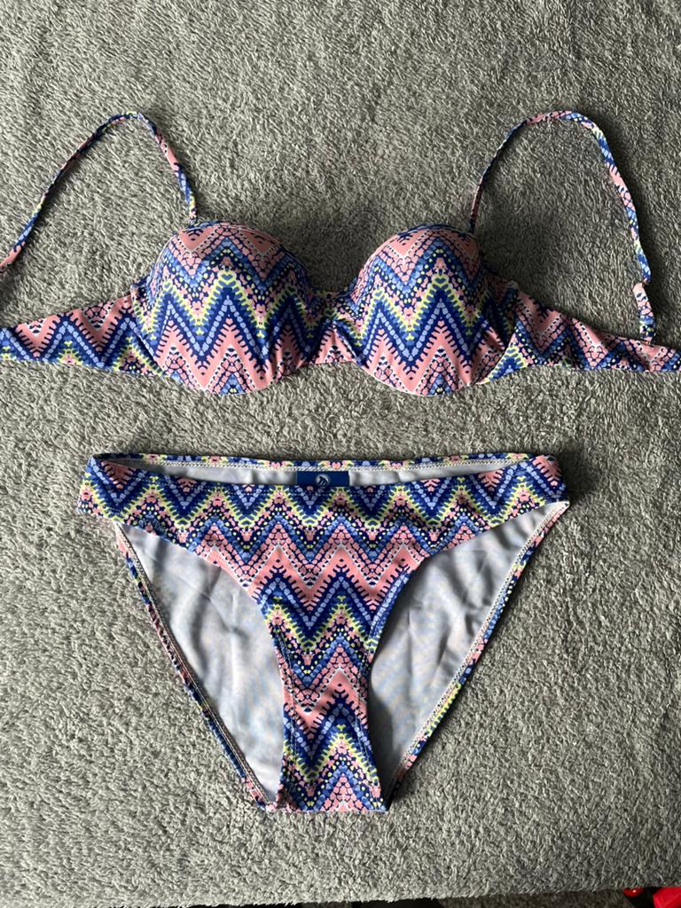 Martano Bikini - Nieuw met kleurrijk zigzagpatroon, Ophalen of Verzenden, Nieuw, Blauw, Bikini