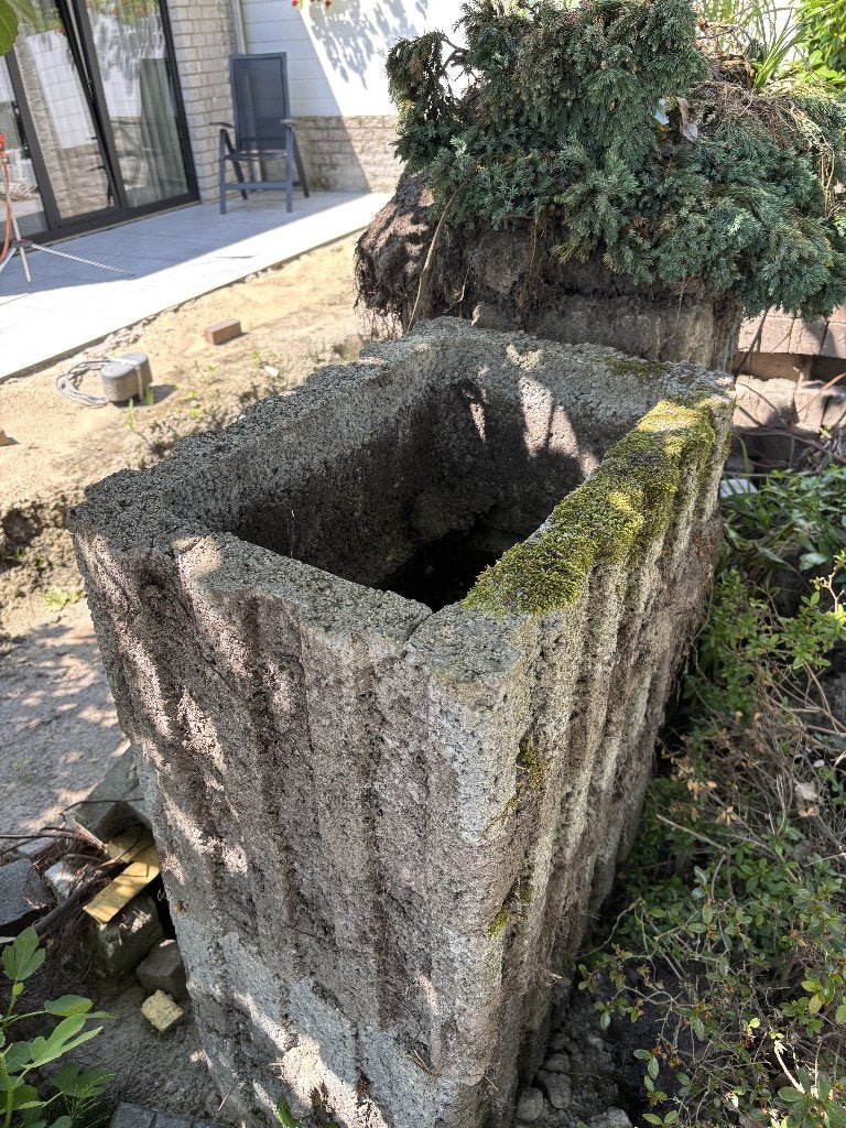 Betonnen bloembakken, Ophalen, Gebruikt, Minder dan 30 cm, Minder dan 60 cm