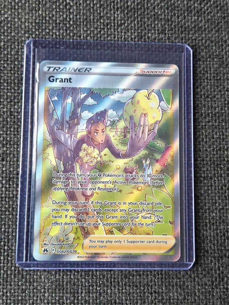 Pokémon Kaart: Grant Full Art - Crown Zenith (GG62/GG70), Ophalen of Verzenden, Zo goed als nieuw, Losse kaart