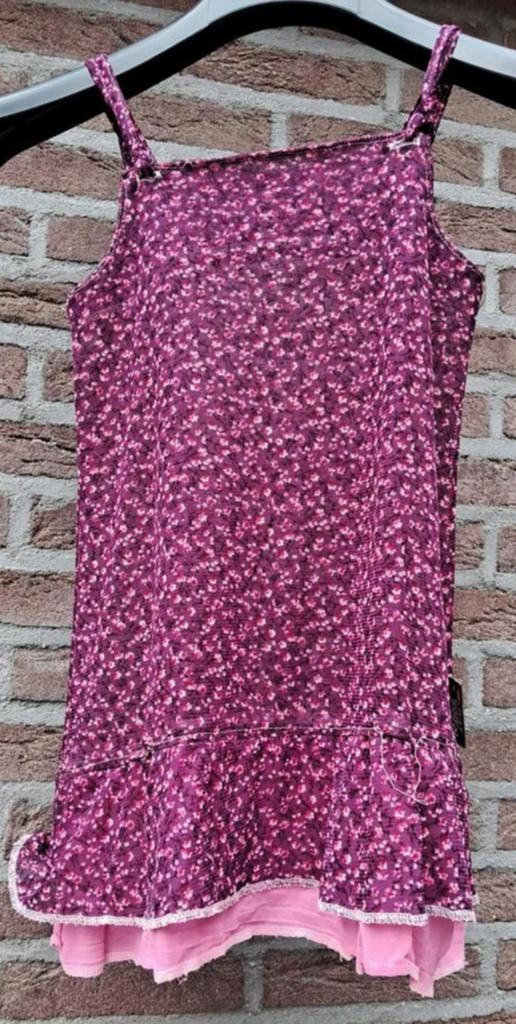 Roos & bizz kids doorschijnende overgooier/jurk maat 134, Ophalen of Verzenden, Zo goed als nieuw, Meisje, Jurk of Rok