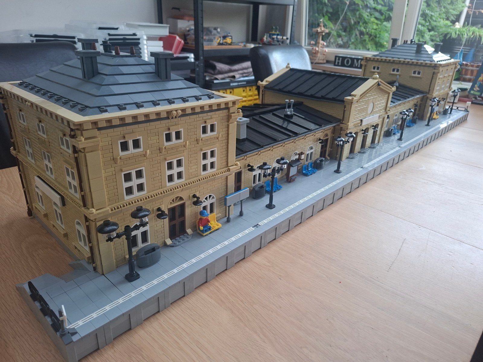 MouldKing Main Train Station Interlockingen, Kinderen en Baby's, Ophalen, Zo goed als nieuw, Overige merken