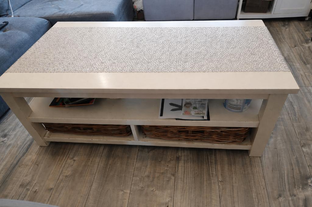 Salontafel wit., Huis en Inrichting, Ophalen, Gebruikt