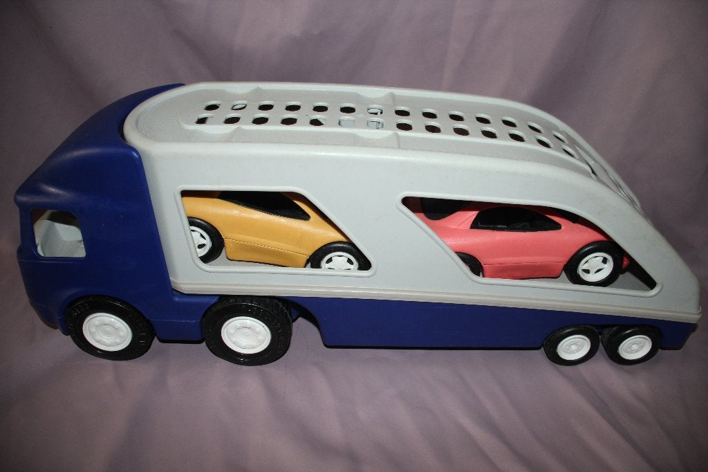 Little Tikes Grote Auto Transporter met twee sportauto's, Ophalen of Verzenden, Gebruikt