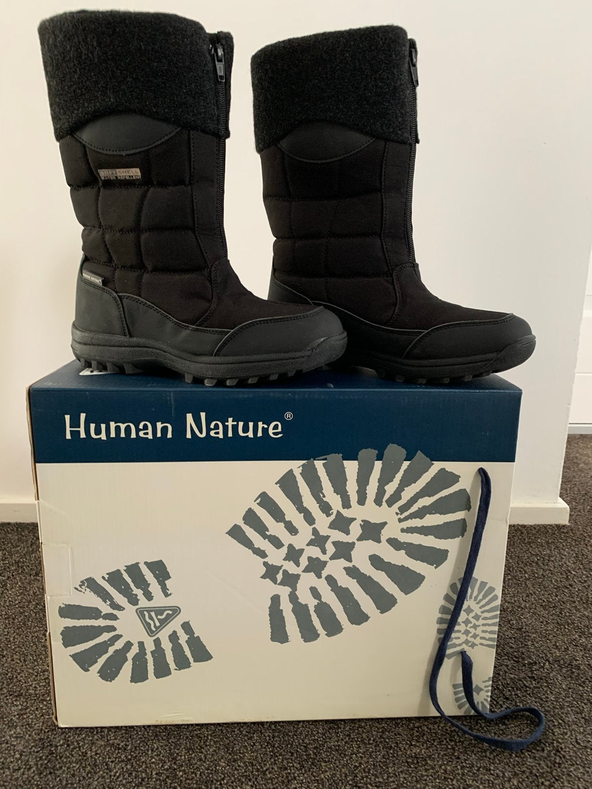 Human Nature Zwarte Winterlaarzen Maat 38, Ophalen, Zo goed als nieuw, Zwart, Snowboots