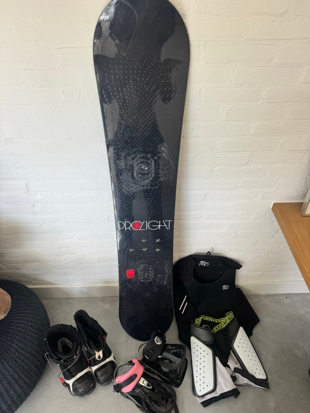Nitro Prolight Snowboard 160.5 + Bindingen, Schoenen (44), Sport en Fitness, Snowboarden, Ophalen, Gebruikt, Board