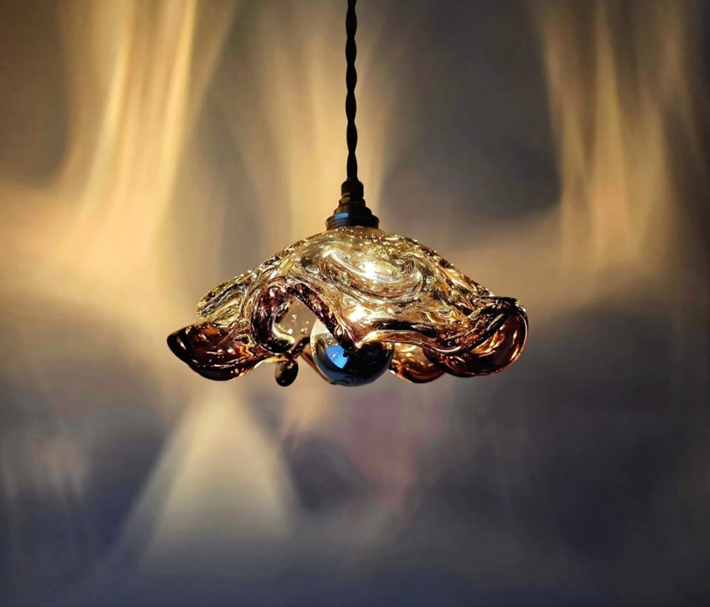 Vintage Murano glazen wandlamp - plafondlamp., Huis en Inrichting, Lampen | Wandlampen, Ophalen of Verzenden