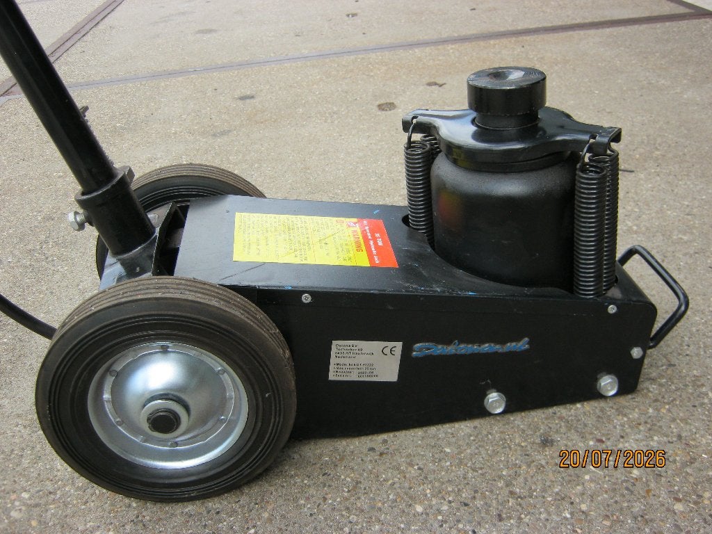 garagekrik 35 ton - lucht, Ophalen