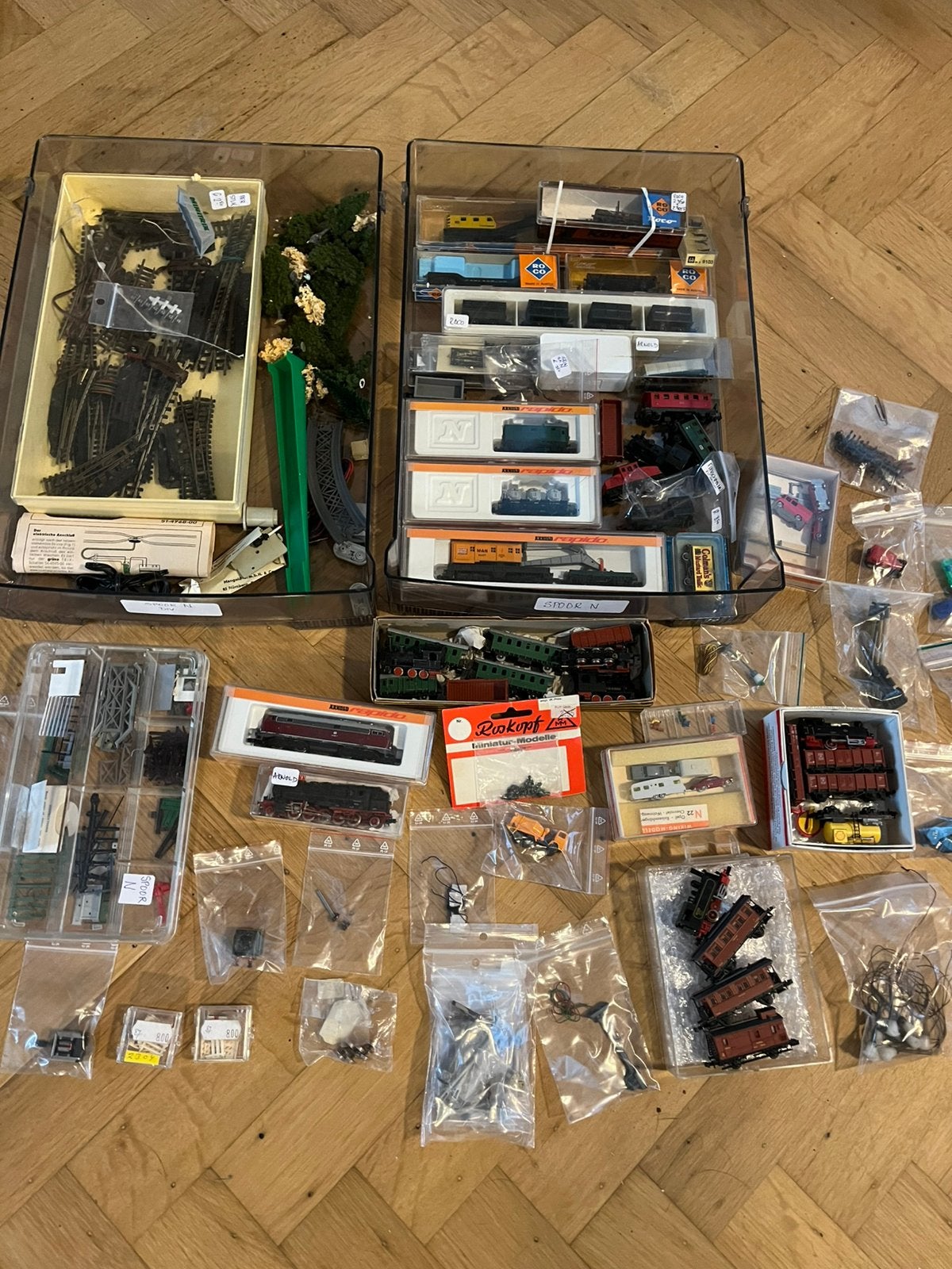 Kavel N-Spoor, locs, wagens, rails etc etc, Ophalen of Verzenden, Gebruikt, Gelijkstroom, Fleischmann