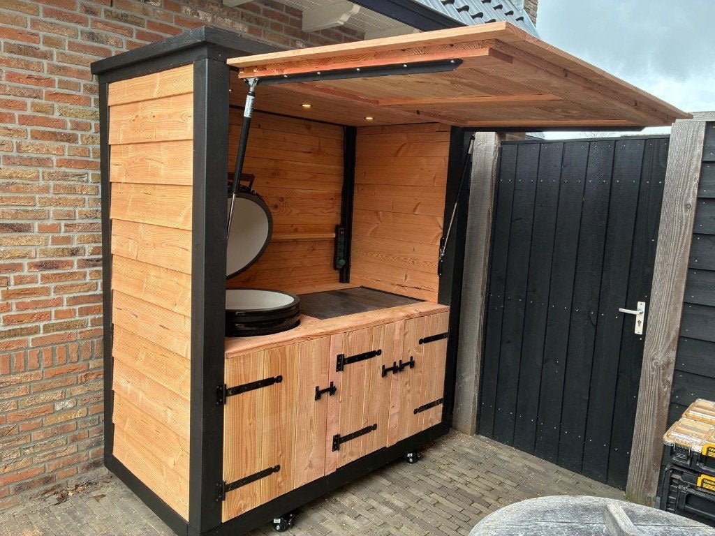 Bouwpakket buitenkeuken met luifel B180cm, Ophalen of Verzenden, Nieuw, Houtskool