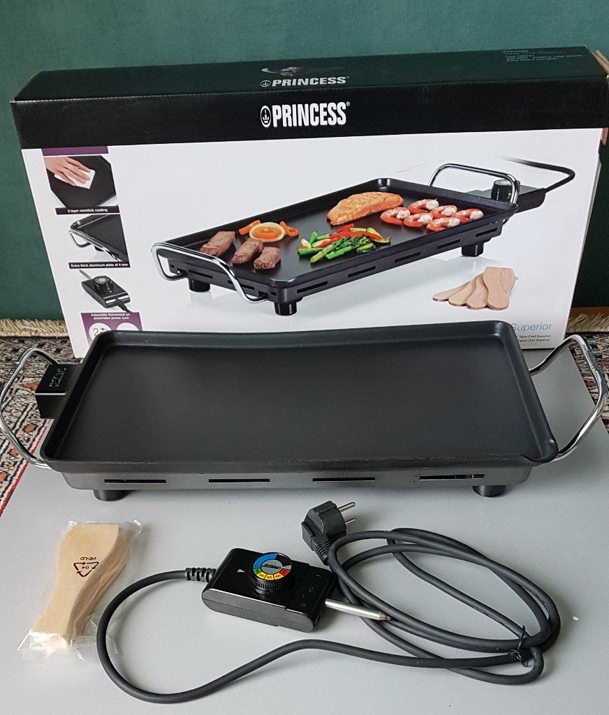 Princess Table Chef Superior, Witgoed en Apparatuur, Grillplaten, Ophalen of Verzenden, Gebruikt, Tafelgrill