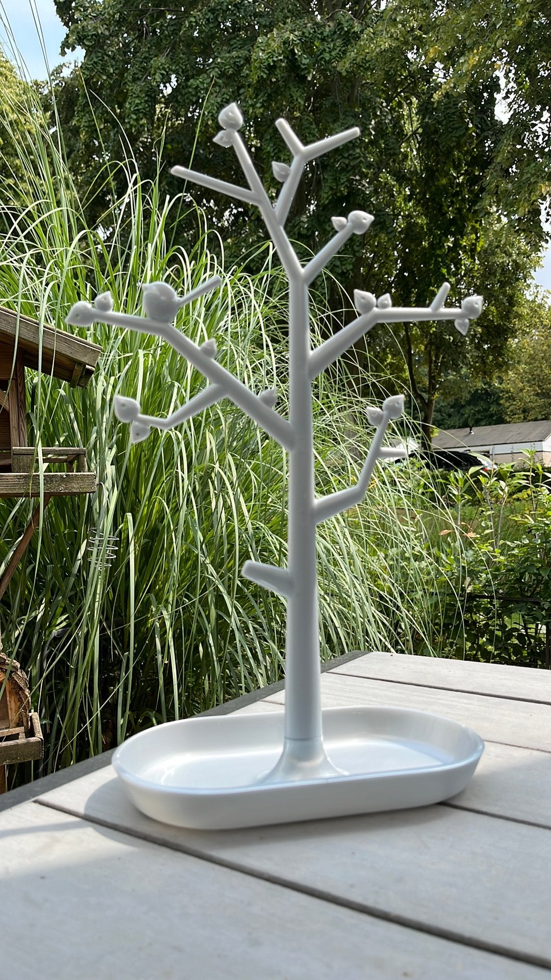 Koziol grijze sieradenboom, 2010 design Michael Neubauer., Verzamelen, Ophalen of Verzenden, Zo goed als nieuw