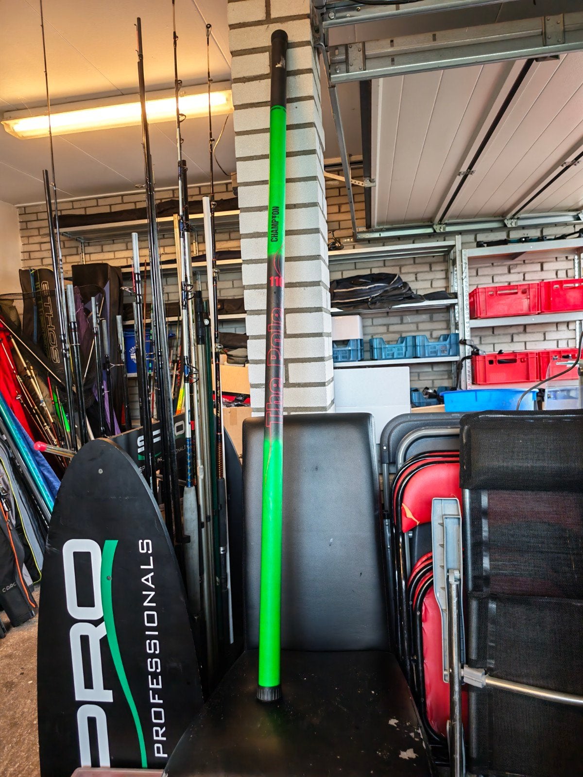 champion the pole 11 meter, Ophalen, Zo goed als nieuw, Vaste hengel