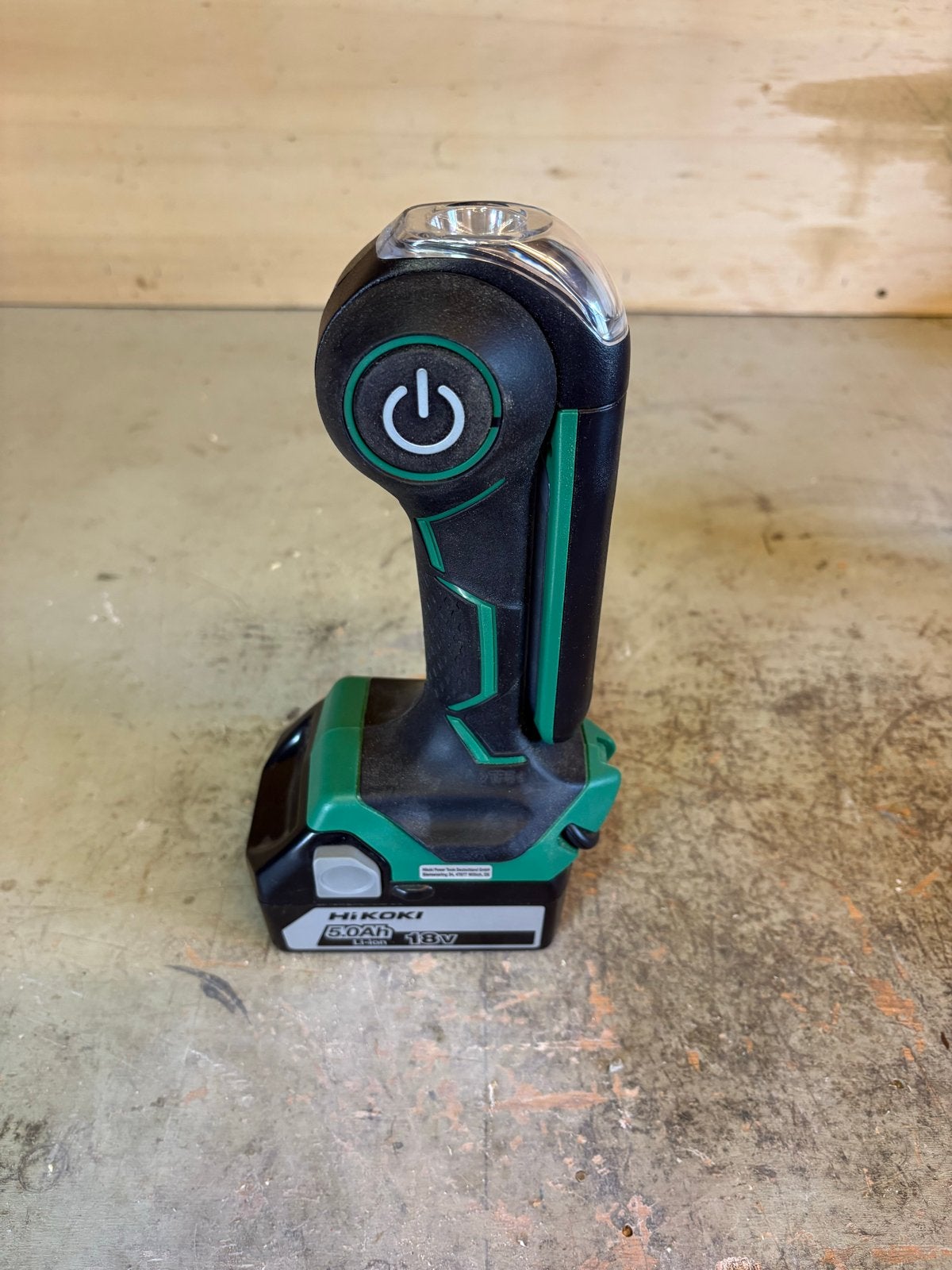 HiKOKI UB 18DJL lamp met accu, Ophalen of Verzenden, Zo goed als nieuw