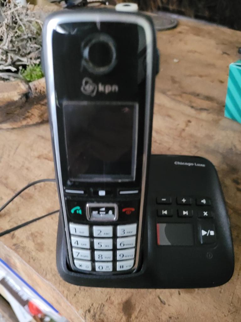 KPN Chicago Luxe draadloze telefoon met basisstation, Ophalen of Verzenden, Gebruikt, 1 handset