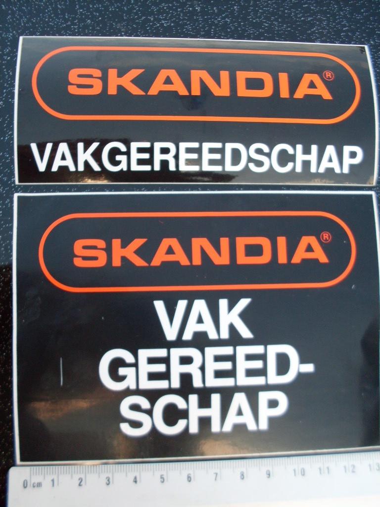 2x sticker scandia vak gereedschap vakgereedschap tools, Verzenden, Zo goed als nieuw, Merk