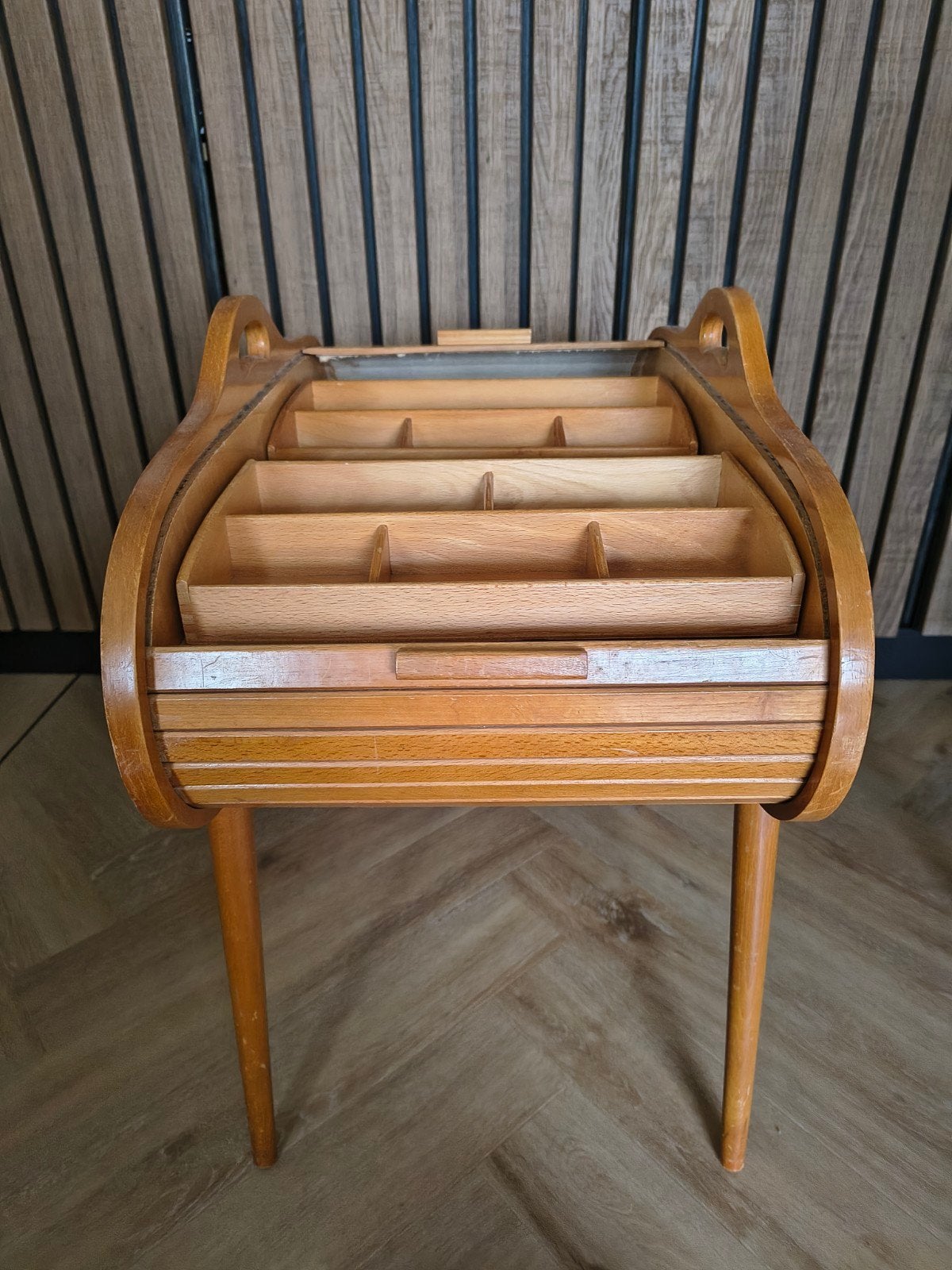 Vintage naaikastje, Ophalen, Gebruikt